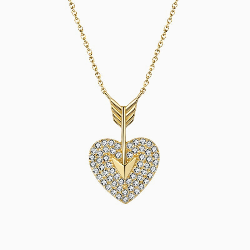 Arrow Heart Necklace by Qivii