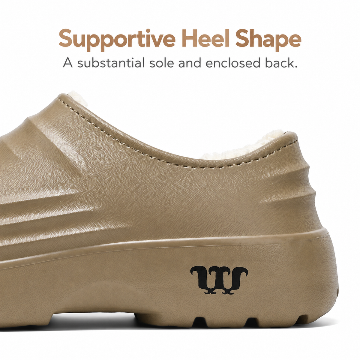 Women's Rovelle plush-lined closed-back slip-on clogs with sculpted EVA sole by Bootara, available in US sizes 5-11.