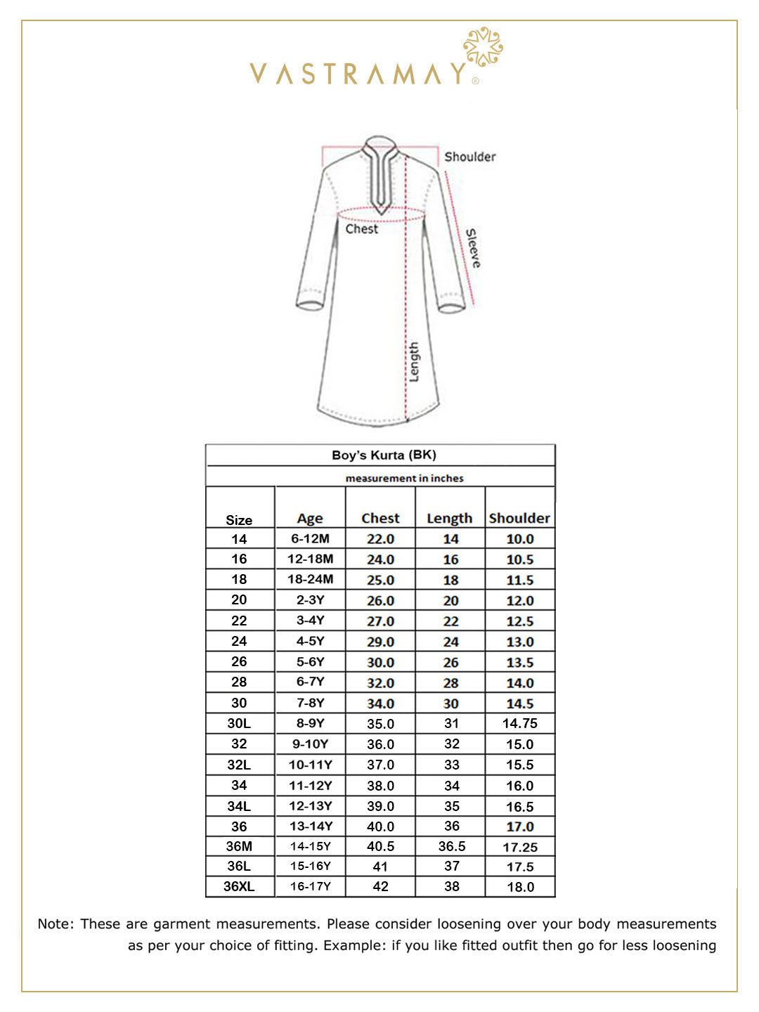 Vastramay Boys' White Woven Kurta