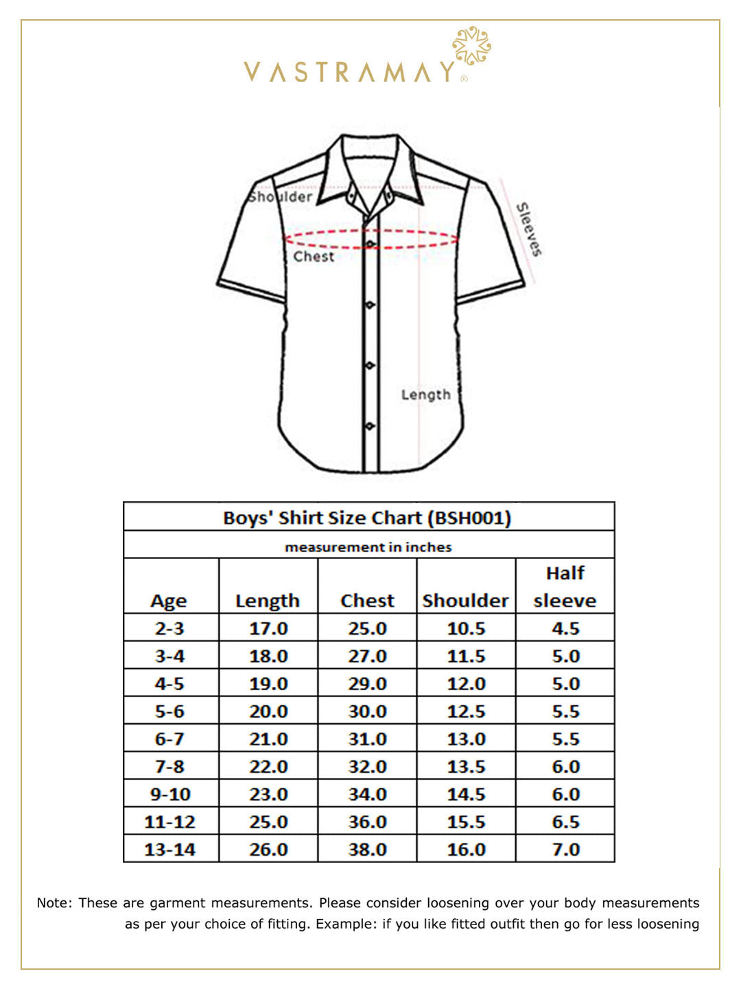 Vastramay Boys' Wine Silk Short Sleeves Ethnic Shirt