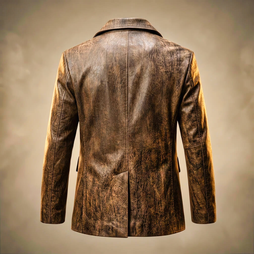 Carrollton Legacy Leather Blazer  - By Qivii