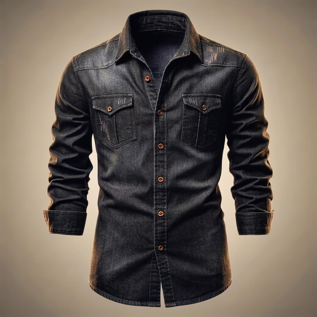 Miami Organic Denim Shirt  - By Qivii