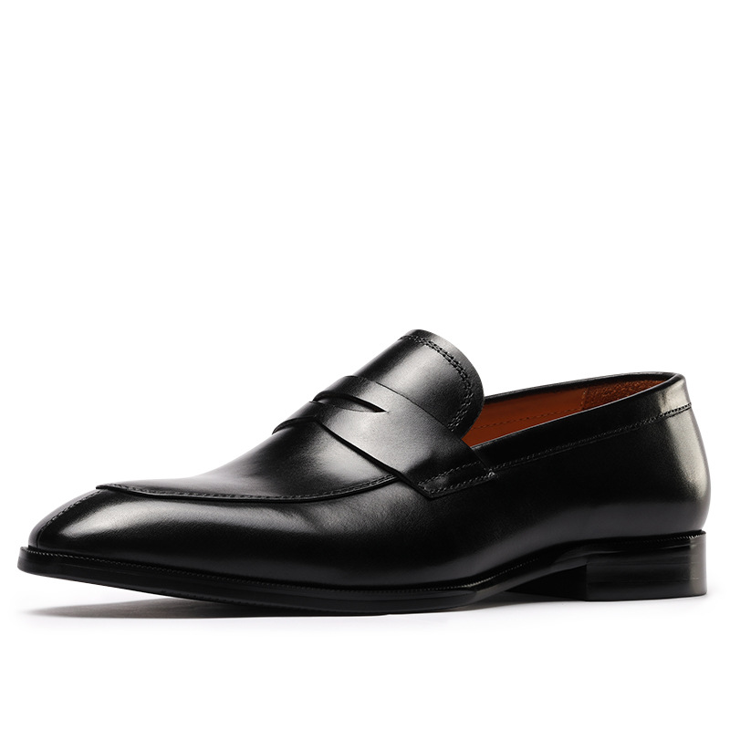 Burnished Leather Penny Loafer