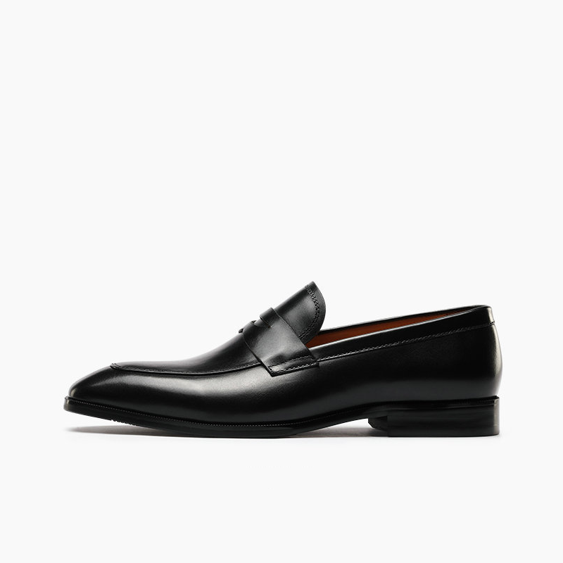 Burnished Leather Penny Loafer