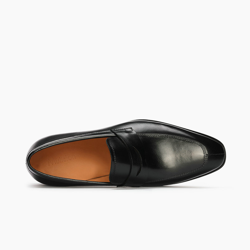 Burnished Leather Penny Loafer