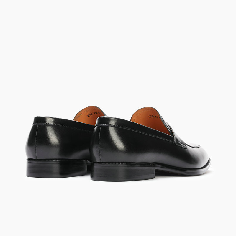 Burnished Leather Penny Loafer