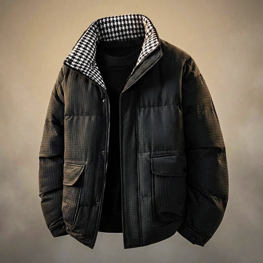 Sinclair Legacy Houndstooth Jacket  - By Qivii
