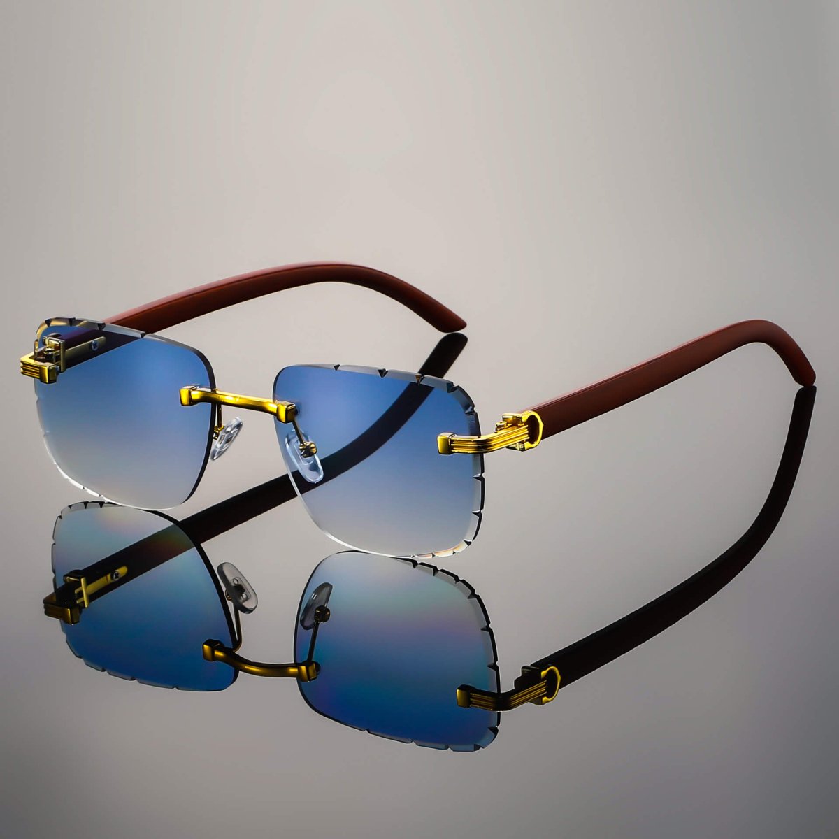 Napoli Rimless Retro Shades  - By Qivii