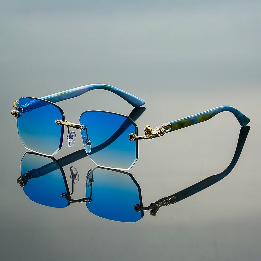 Logan Retro Rimless Shades  - By Qivii