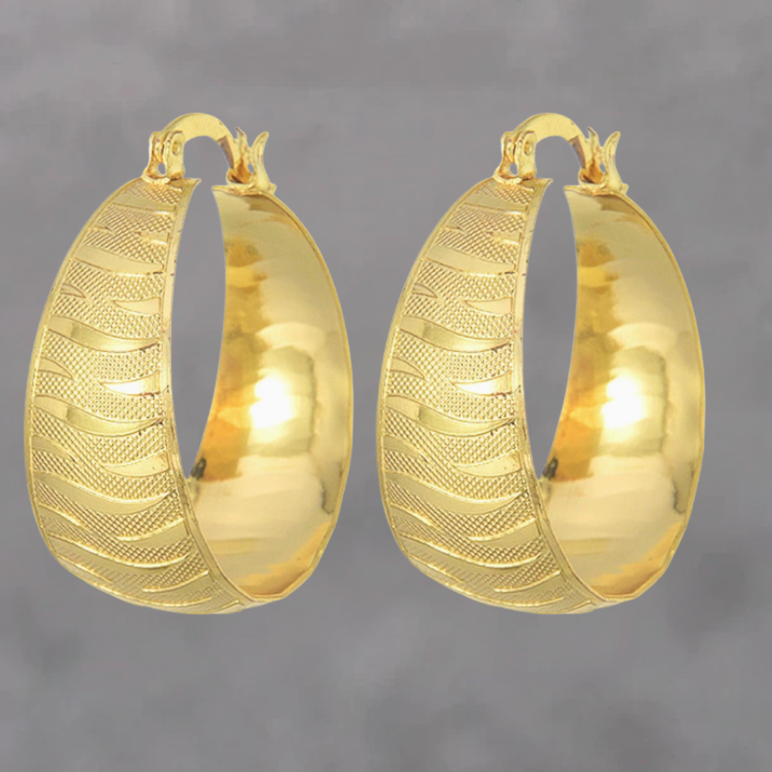 Verfijnde luxe gouden oorbellen  - By Qivii