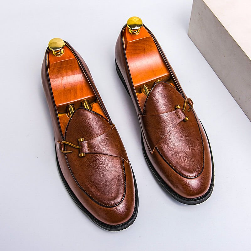 Preston Hook Leather Loafers  - By Qivii