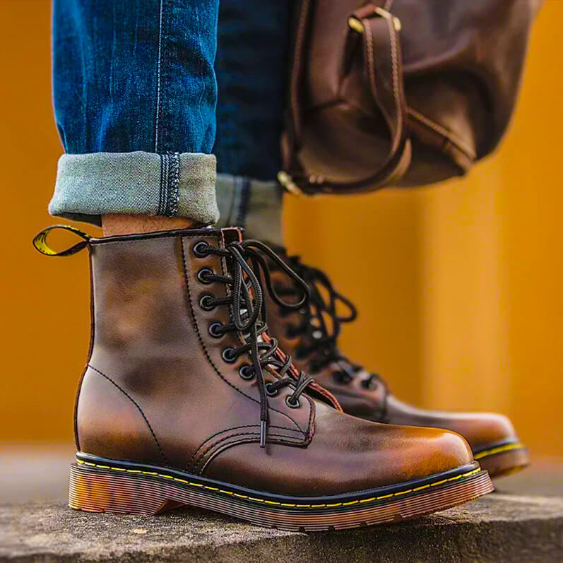 Winston Genuine Leather Boots  - By Qivii