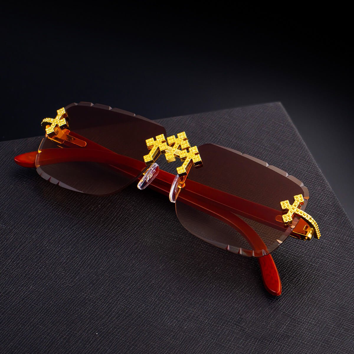 Imperium Rimless Retro Shades  - By Qivii