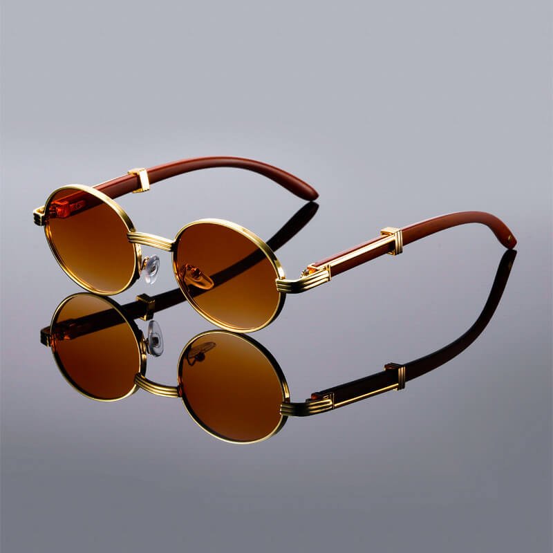 Lorenzo Oval Retro Shades  - By Qivii