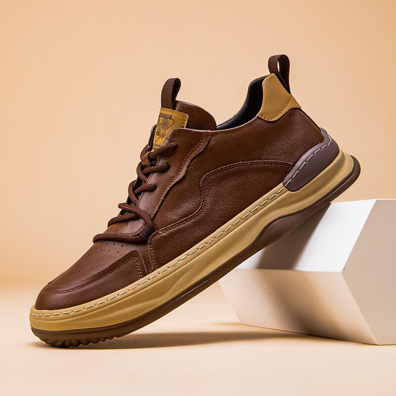 Logan Genuine Leather Sneakers  - By Qivii