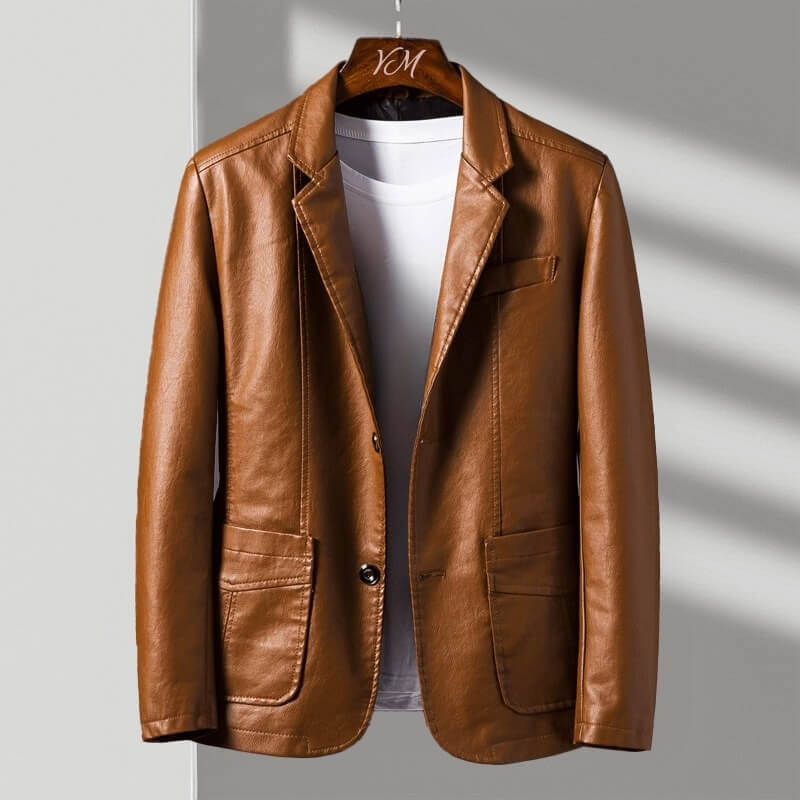 Alessandro Verdi Leather Jacket  - By Qivii