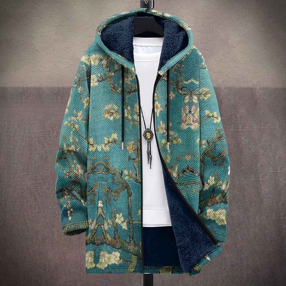 Celine™ | Luxe cardigan met artistieke inspiratie en ritssluiting  - By Qivii