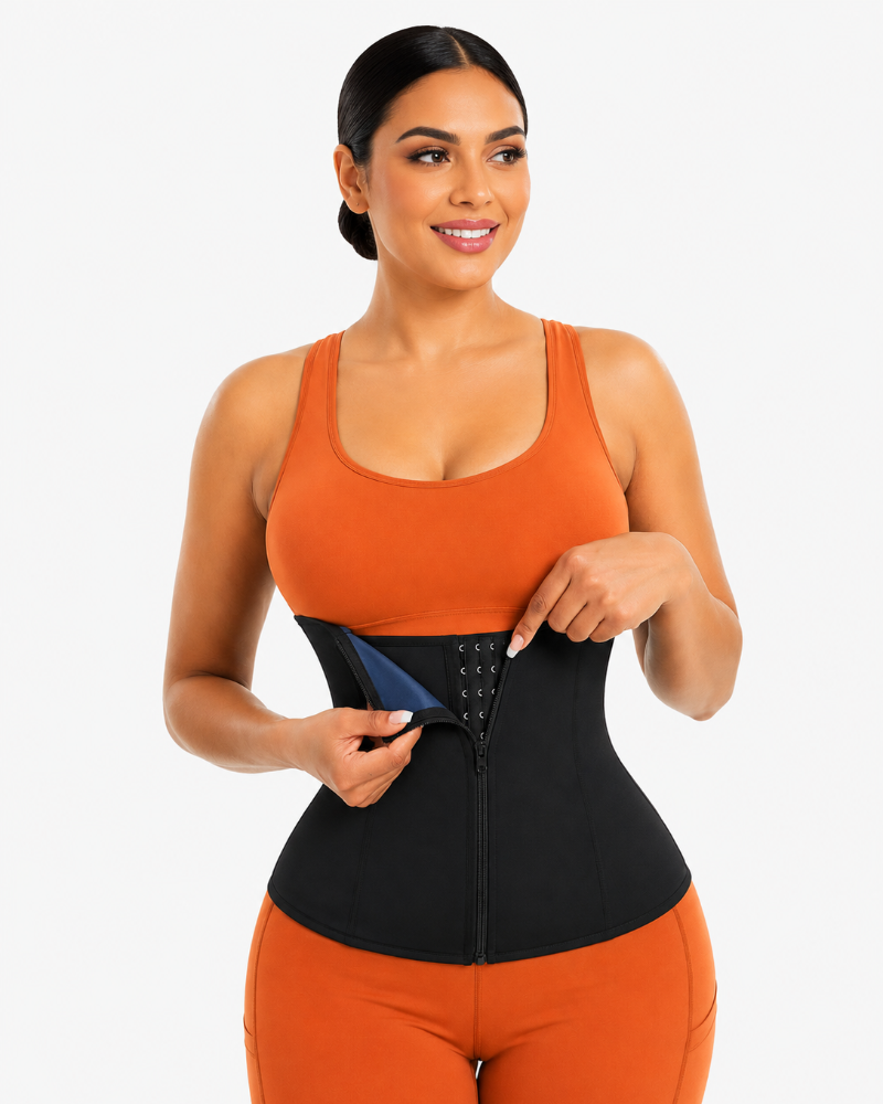 Women's Workout Sweat Waist Trainer Weight Loss Tummy Wrap Sports Belt With Buckle