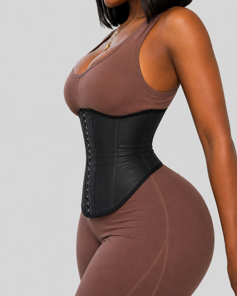 Waist Trainer Faux Leather Slimming Belt
