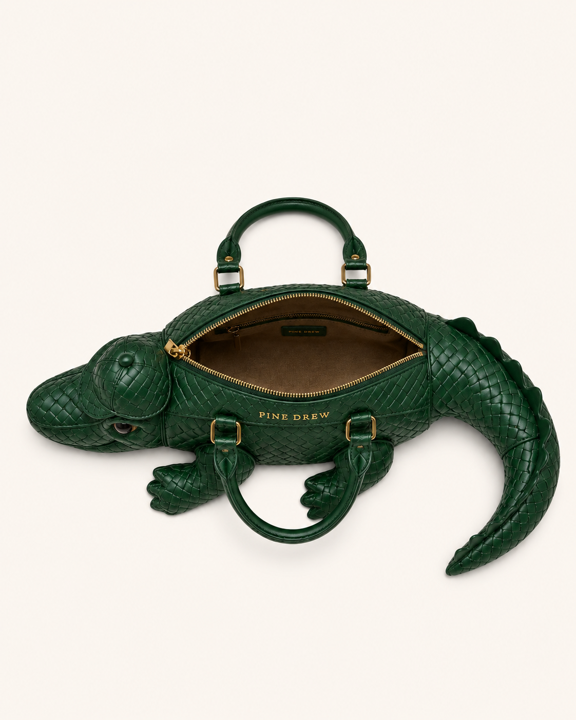 Monsieur Croco in Interwoven Vegan Leather  - By Qivii