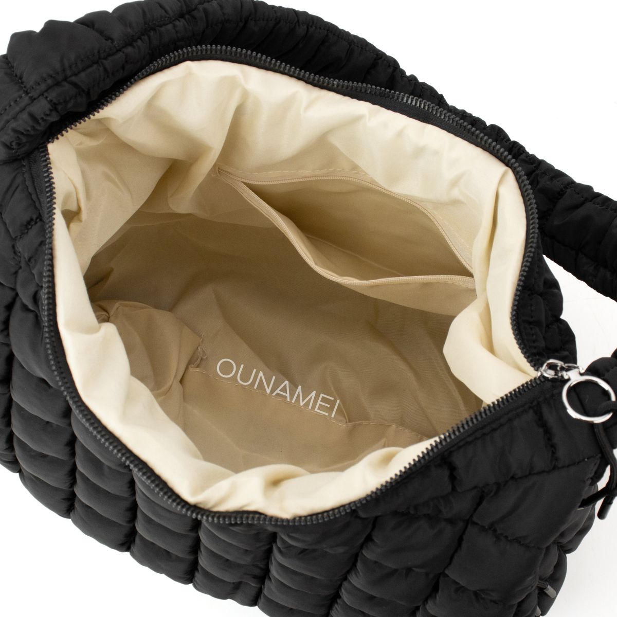 Ounamei Quilted Puffer Hobo Tote Bag for Women | Large Lightweight Carryall Shoulder & Crossbody Bag with Multiple Pockets