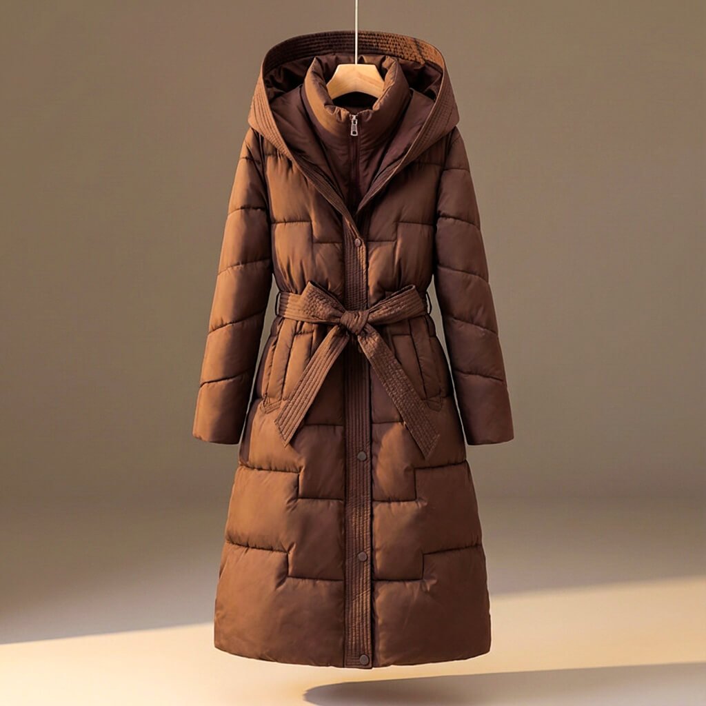 Anastasia Quilted Hooded Coat  - By Qivii