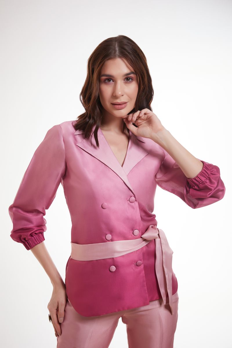 MULTI COLOR PRINTED MODAL SATIN CO-ORD SET - qivii