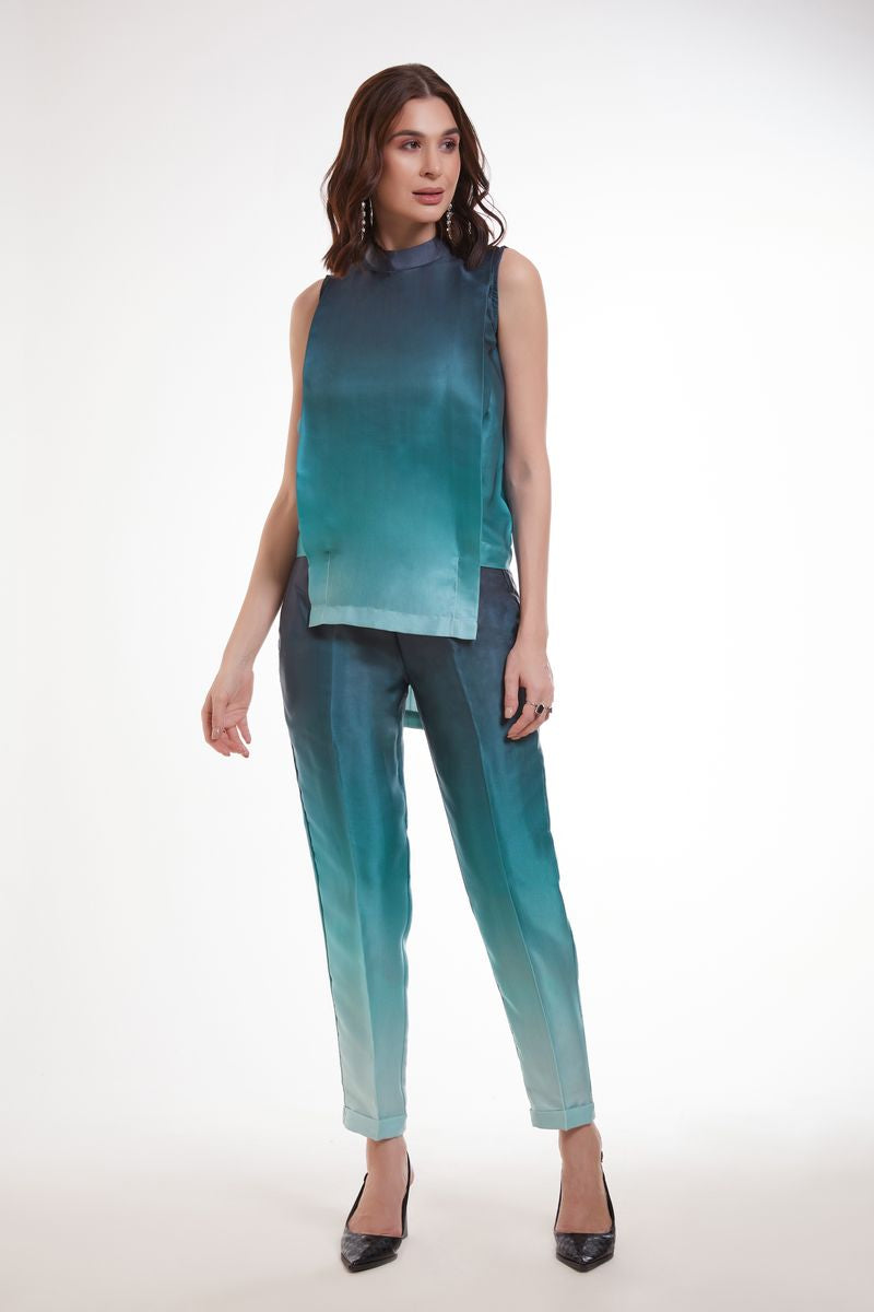 MULTI COLOR PRINTED MODAL SATIN CO-ORD SET - qivii