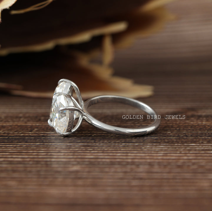 Pear And Oval Cut Moissanite You And Me Ring For Her