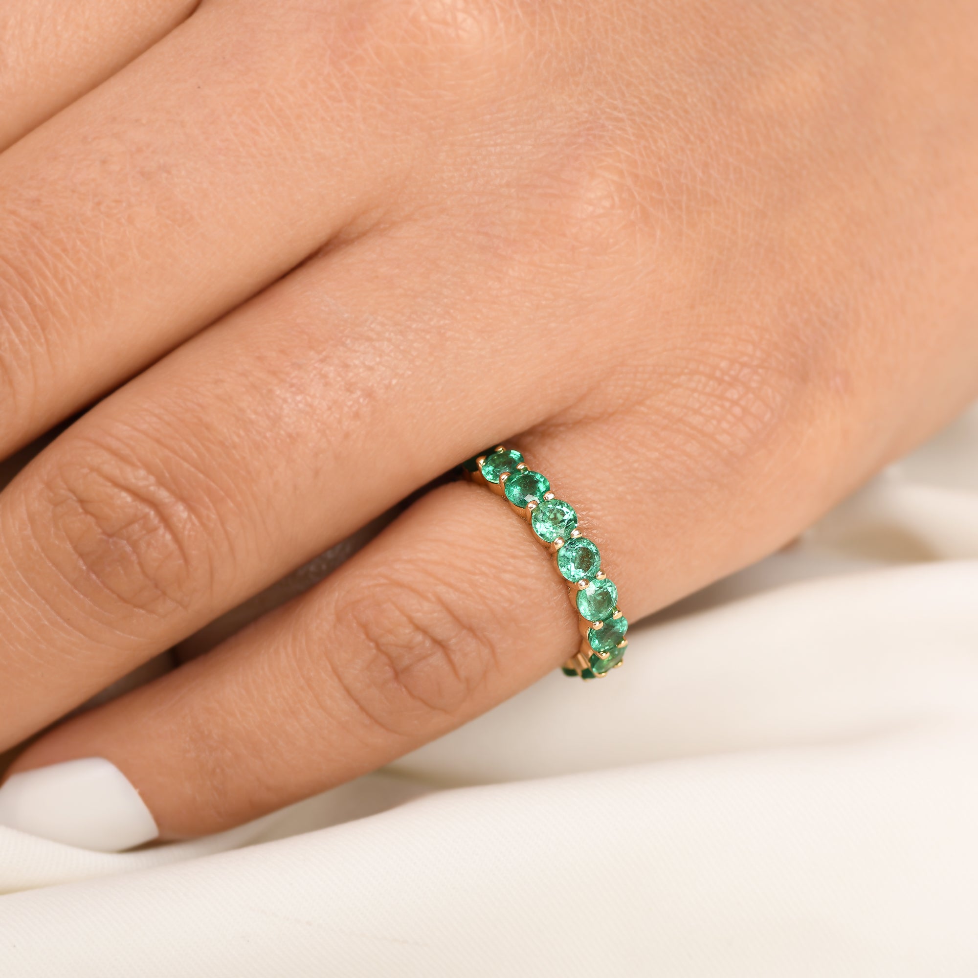 Emerlad 3.50MM Round Ring