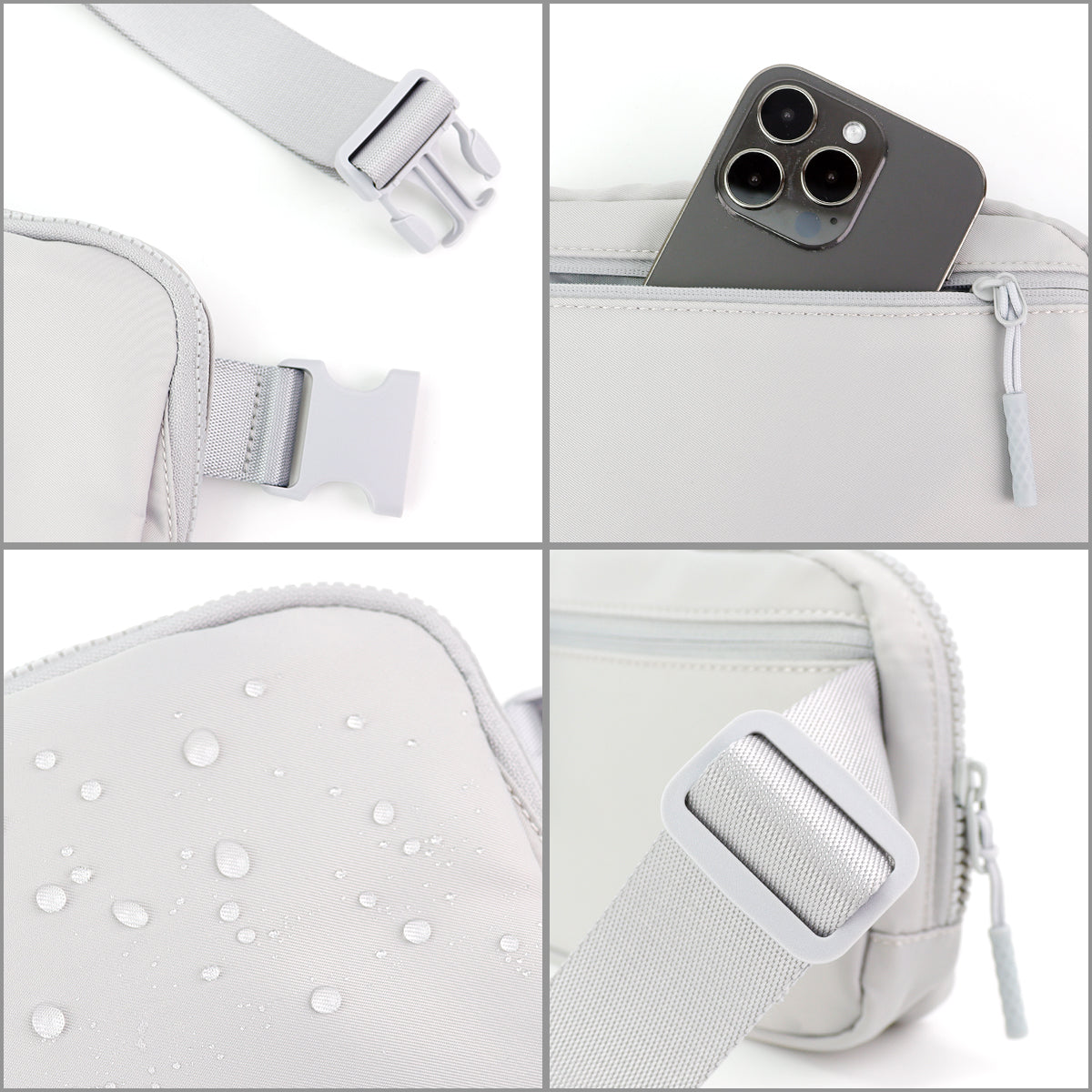 Dazzling Nylon Belt Bag