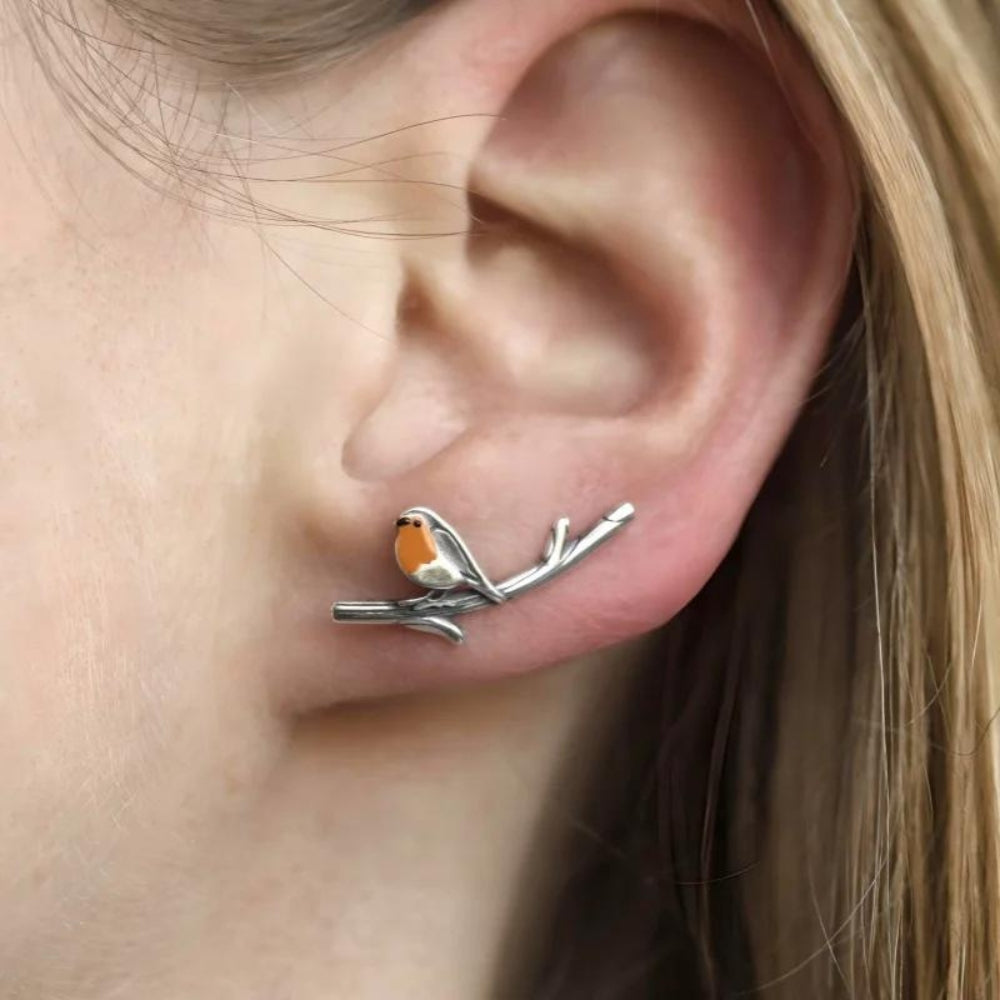 Pettirosso | Earrings  - By Qivii