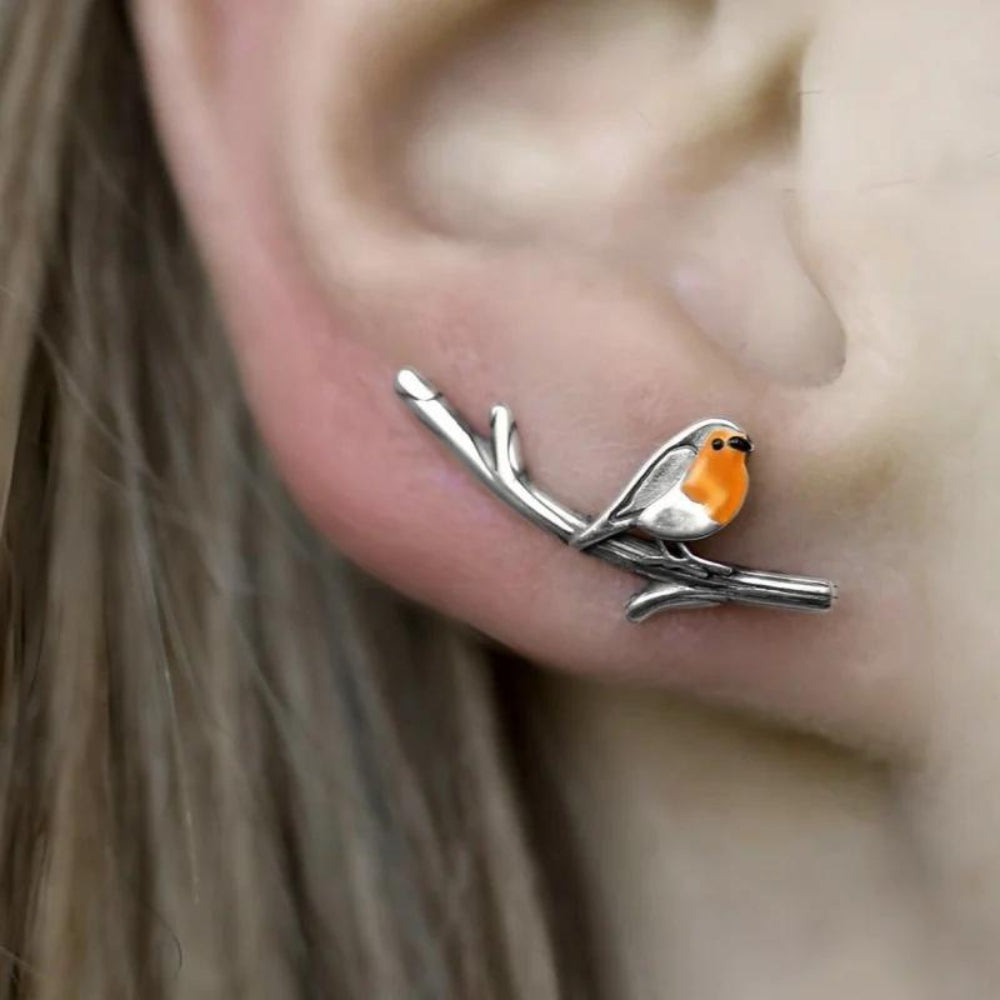 Pettirosso | Earrings  - By Qivii