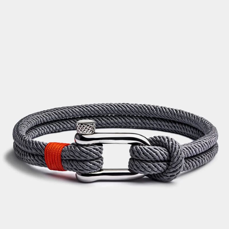 Gray Strand Rope Bracelet  - By Qivii