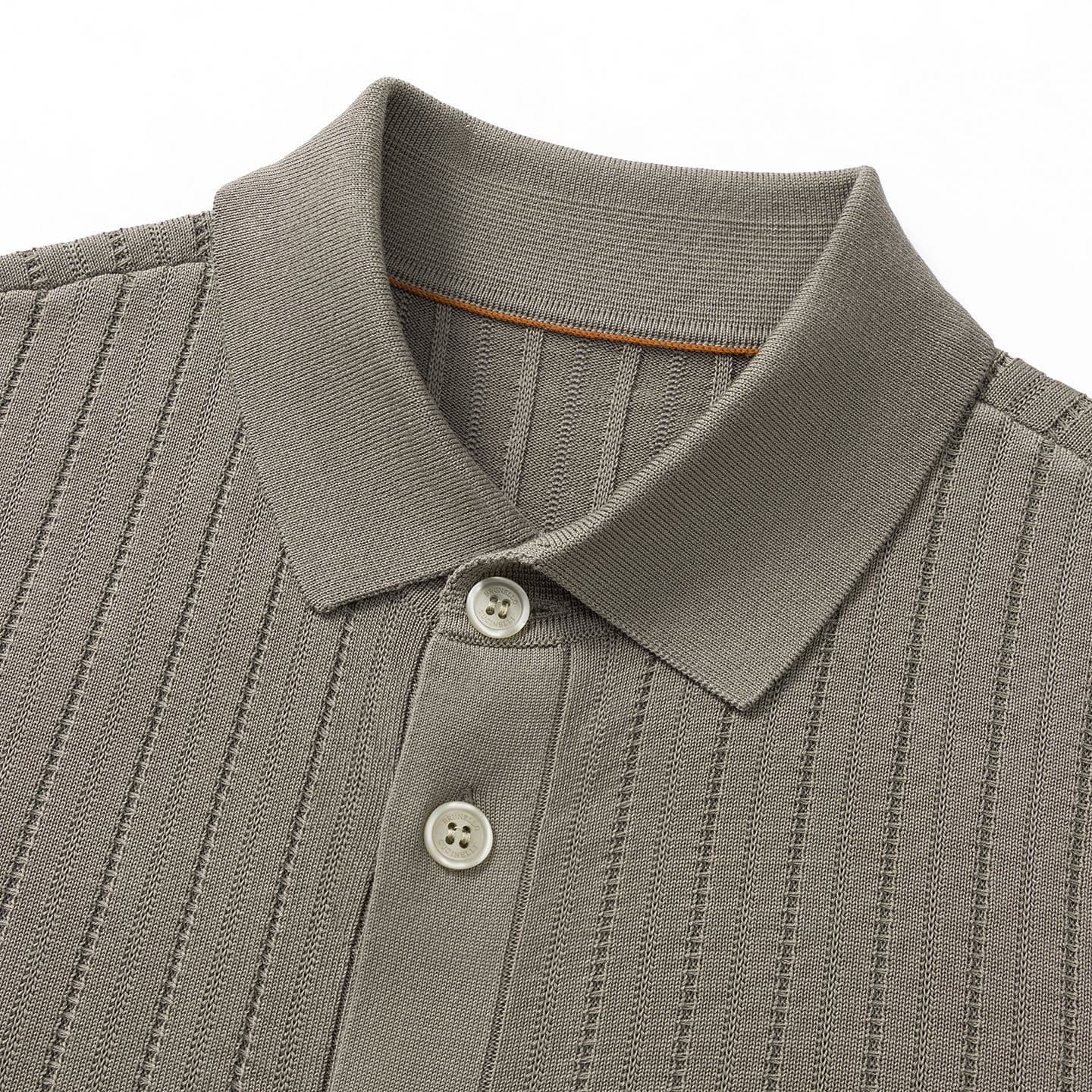 Pietra Ribbed Knit Polo