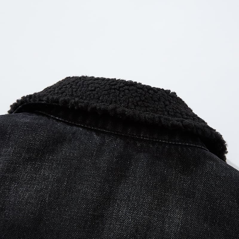Hackney Sherpa Denim Jacket  - By Qivii