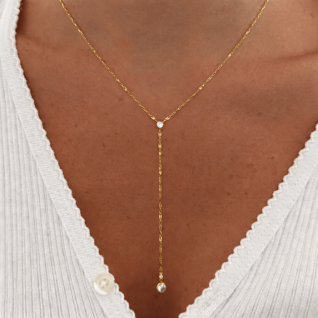 Falling Star Lariat Necklace | By Qivii