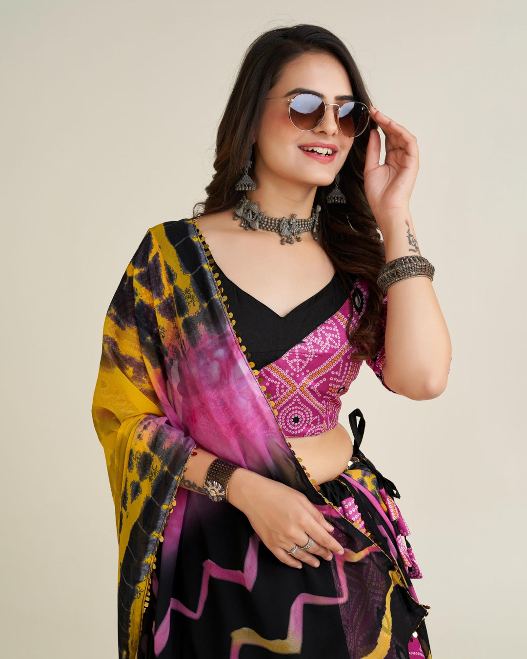 Black Color Polly reyon lehnga with Banarasi zari silk fabric pattern  Flair 4.25 meter