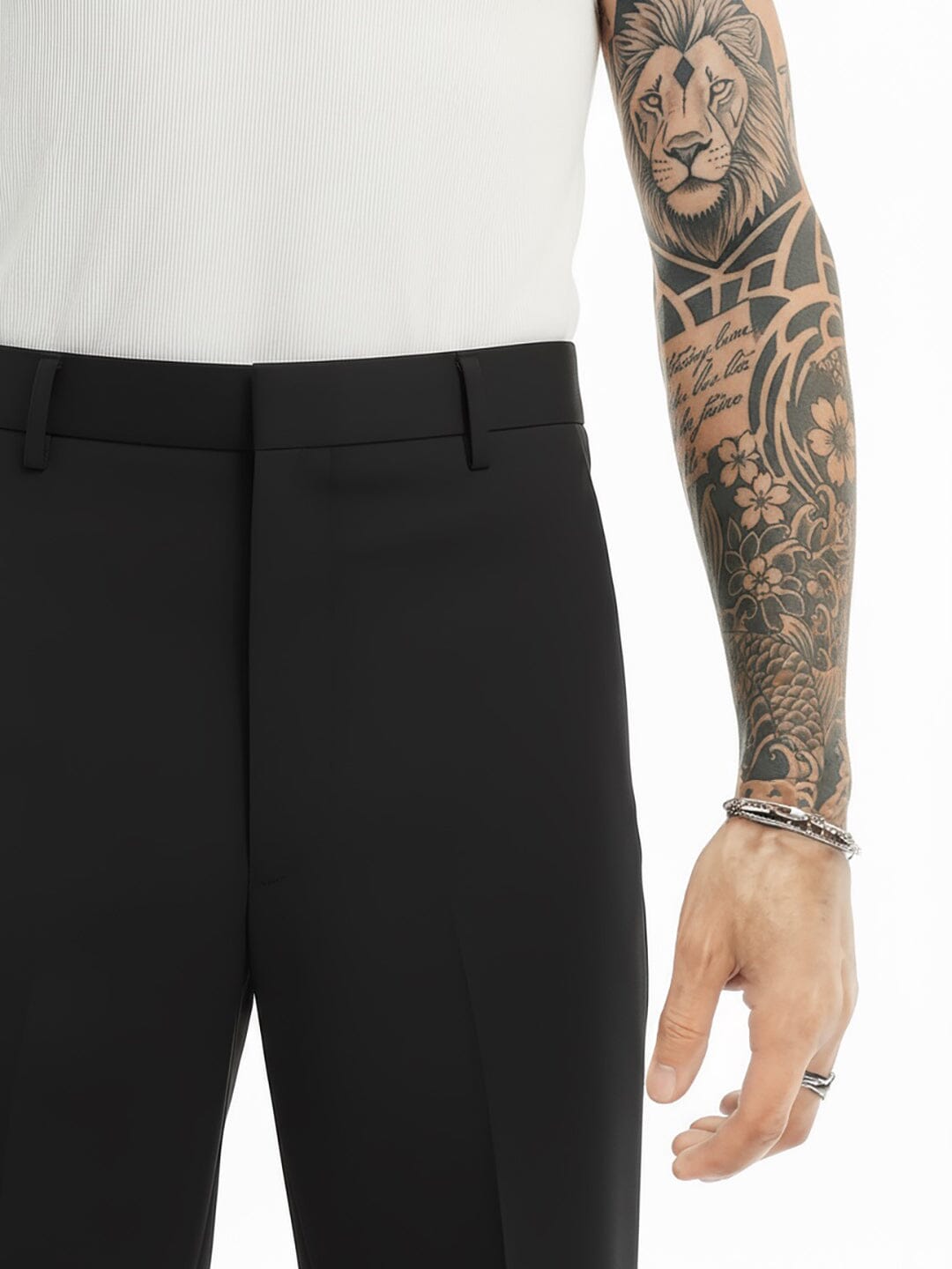 Black Highwaisted Bell Bottom Trousers