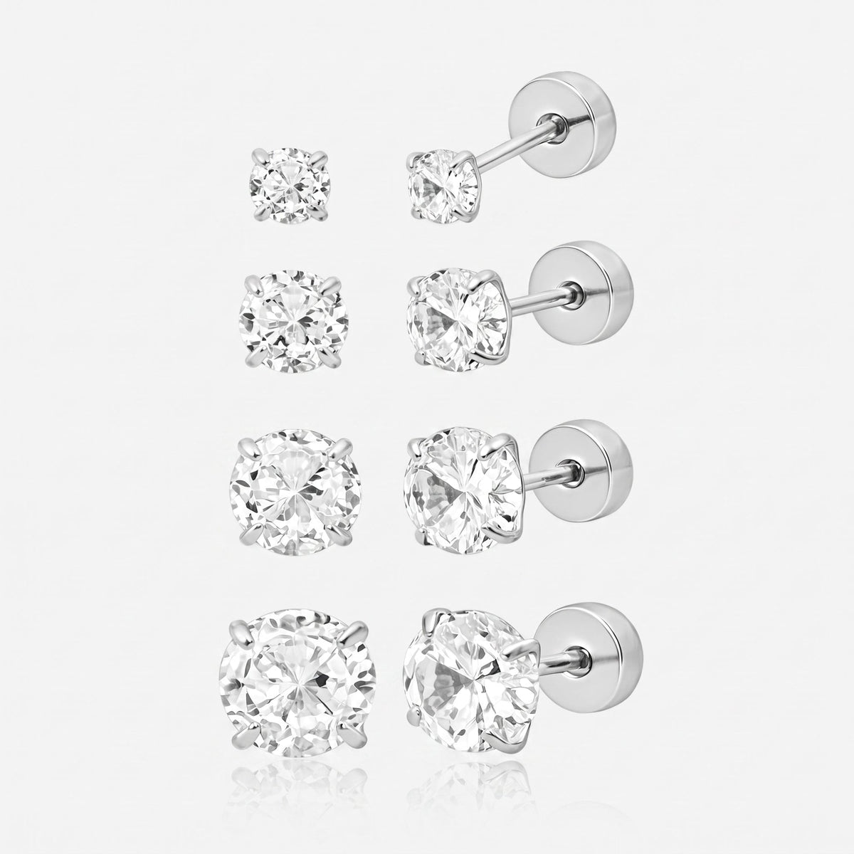 Babydoll Flat Back Stud Earrings