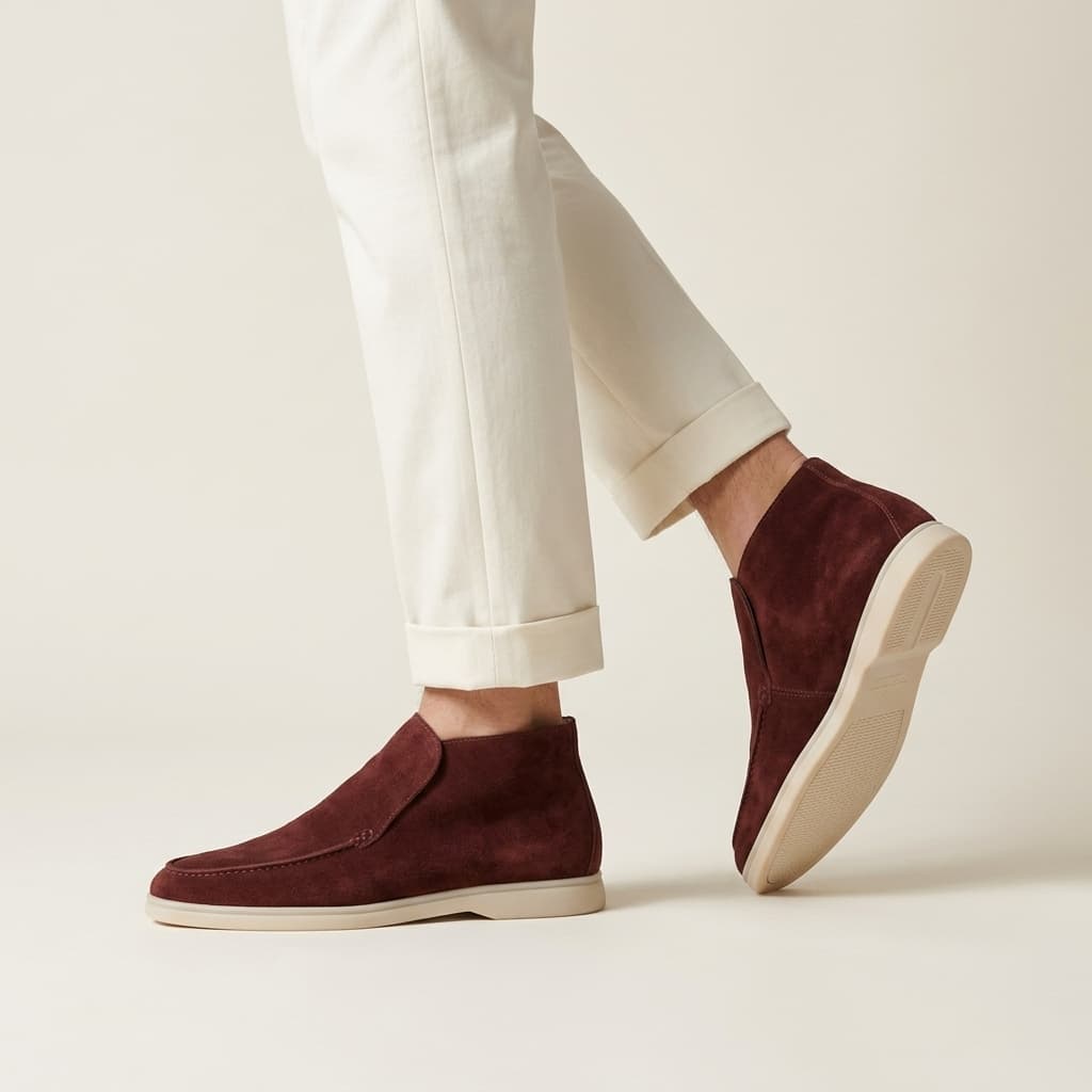 Portofino Suede Hi-Top Loafer