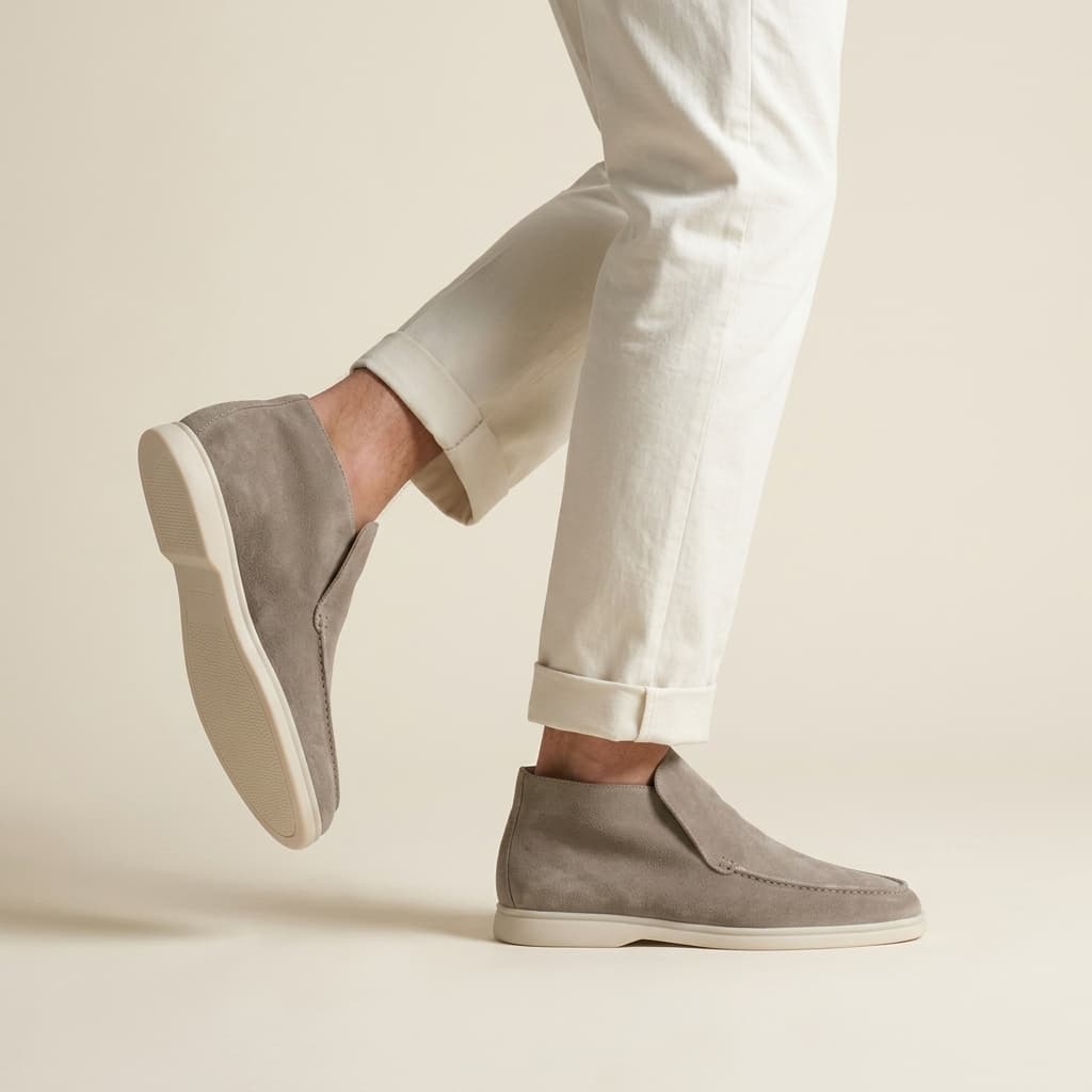 Portofino Suede Hi-Top Loafer