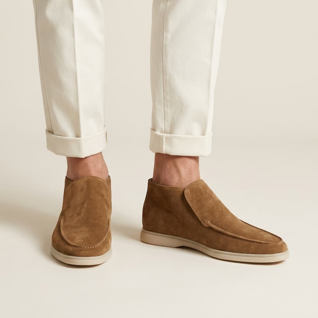 Portofino Suede Hi-Top Loafer