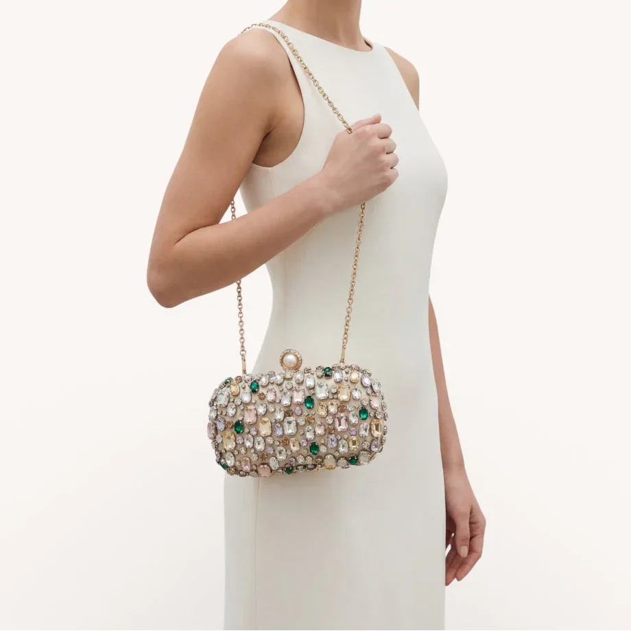Mosaic Crystal Clutch  - By Qivii