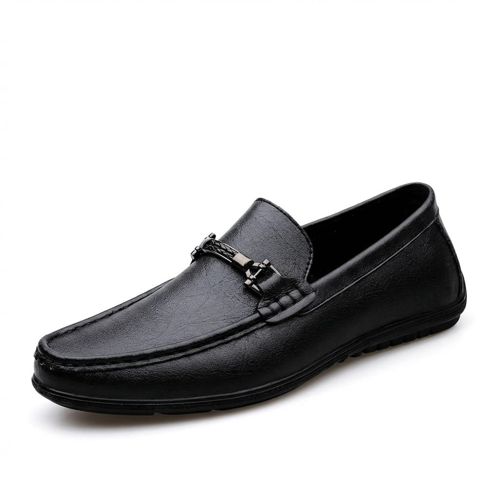 Raven Leather Loafer
