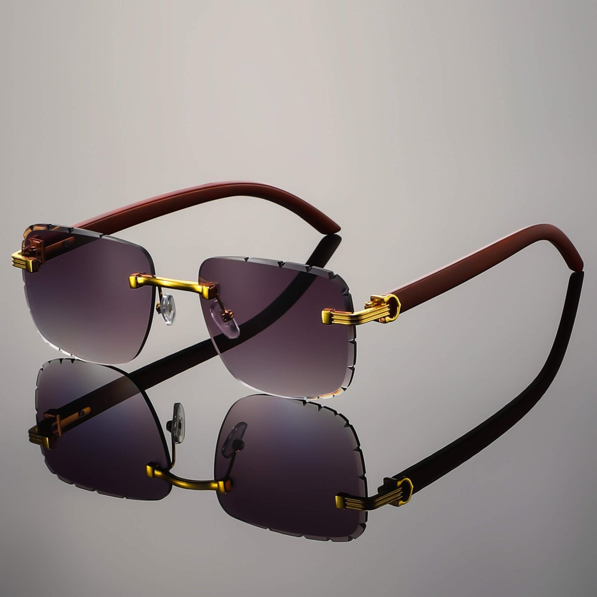 Napoli Rimless Retro Shades  - By Qivii