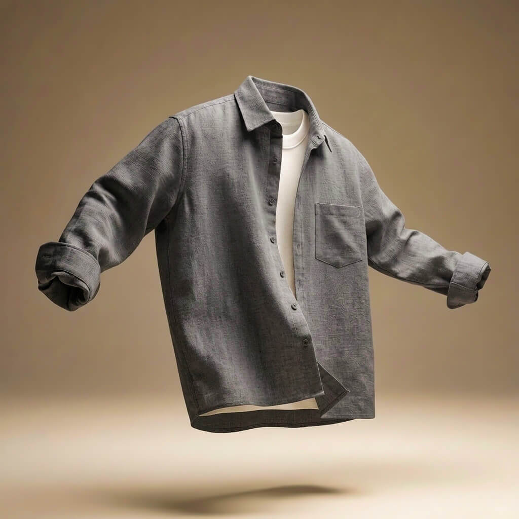 Mike Prestige Cotton Linen Shirt  - By Qivii