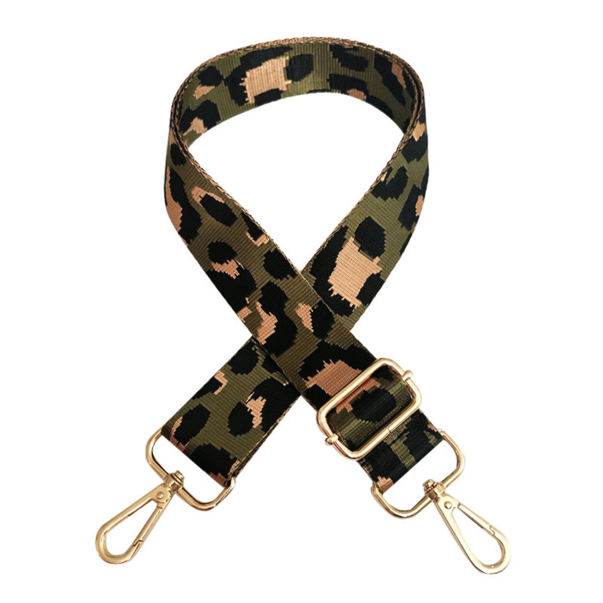 Green Leopard Bag Strap