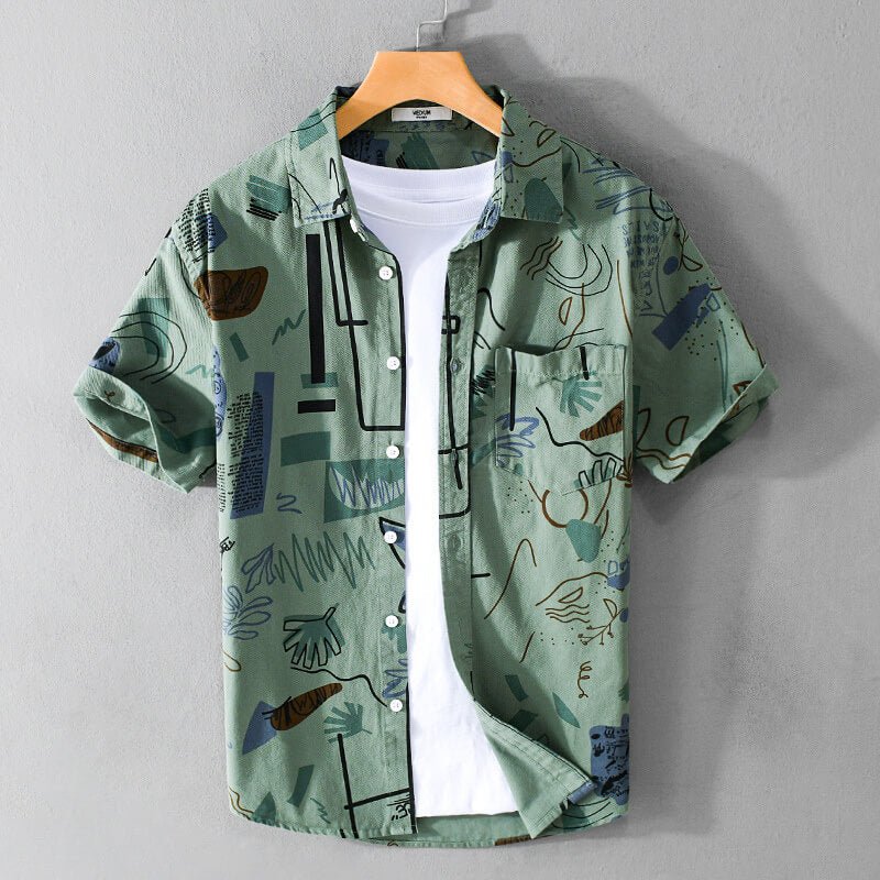 Picasso Abstract Cotton Shirt  - By Qivii