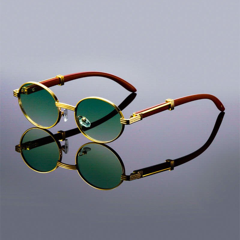 Lorenzo Oval Retro Shades  - By Qivii